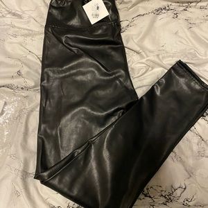 FAUX leather pants